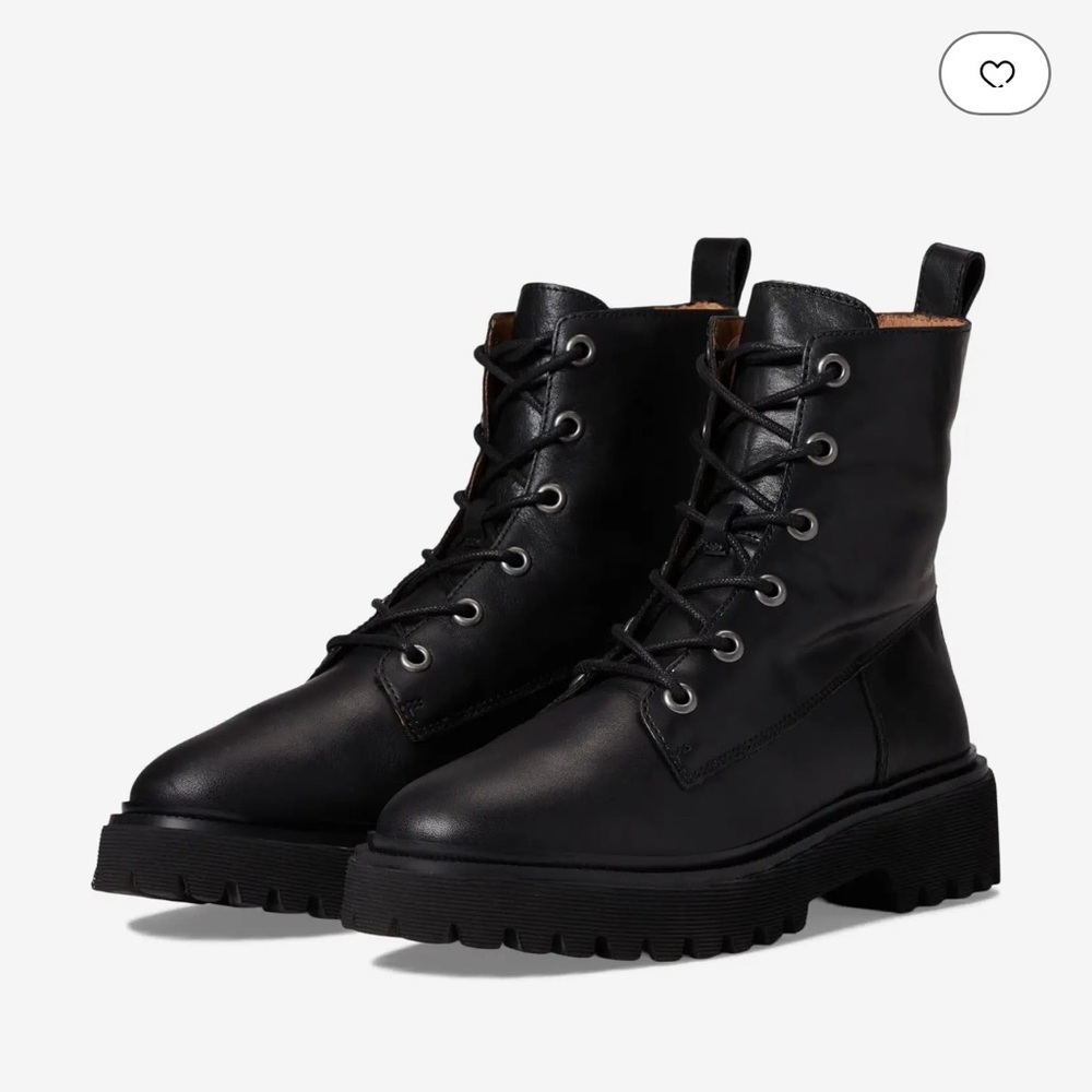 Madewell The Rayna Lace-up Boot in Leather